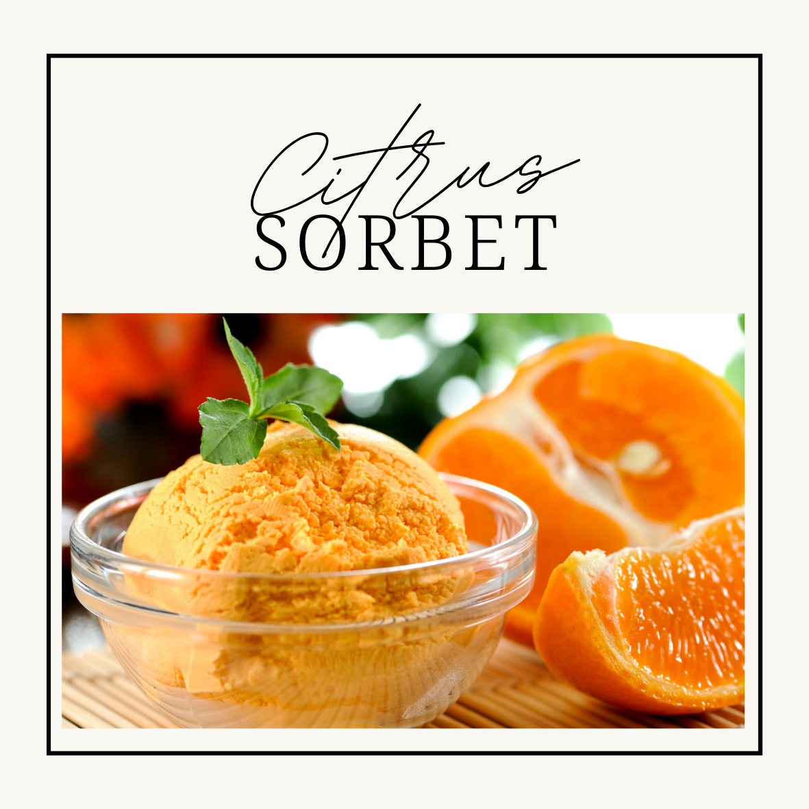Citrus Sorbet Snap Bar