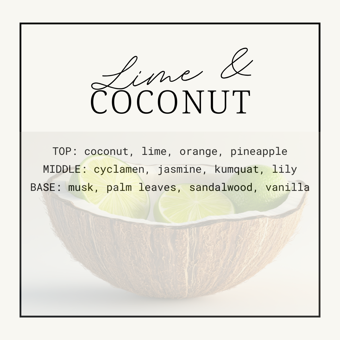 Lime & Coconut Squeezy Scent