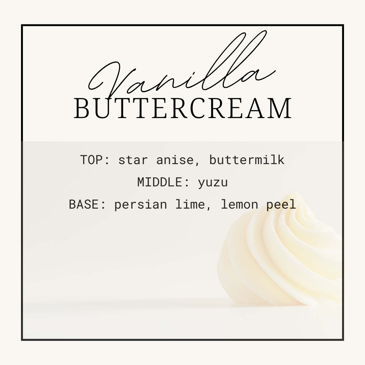 Vanilla Buttercream Squeezy Scent