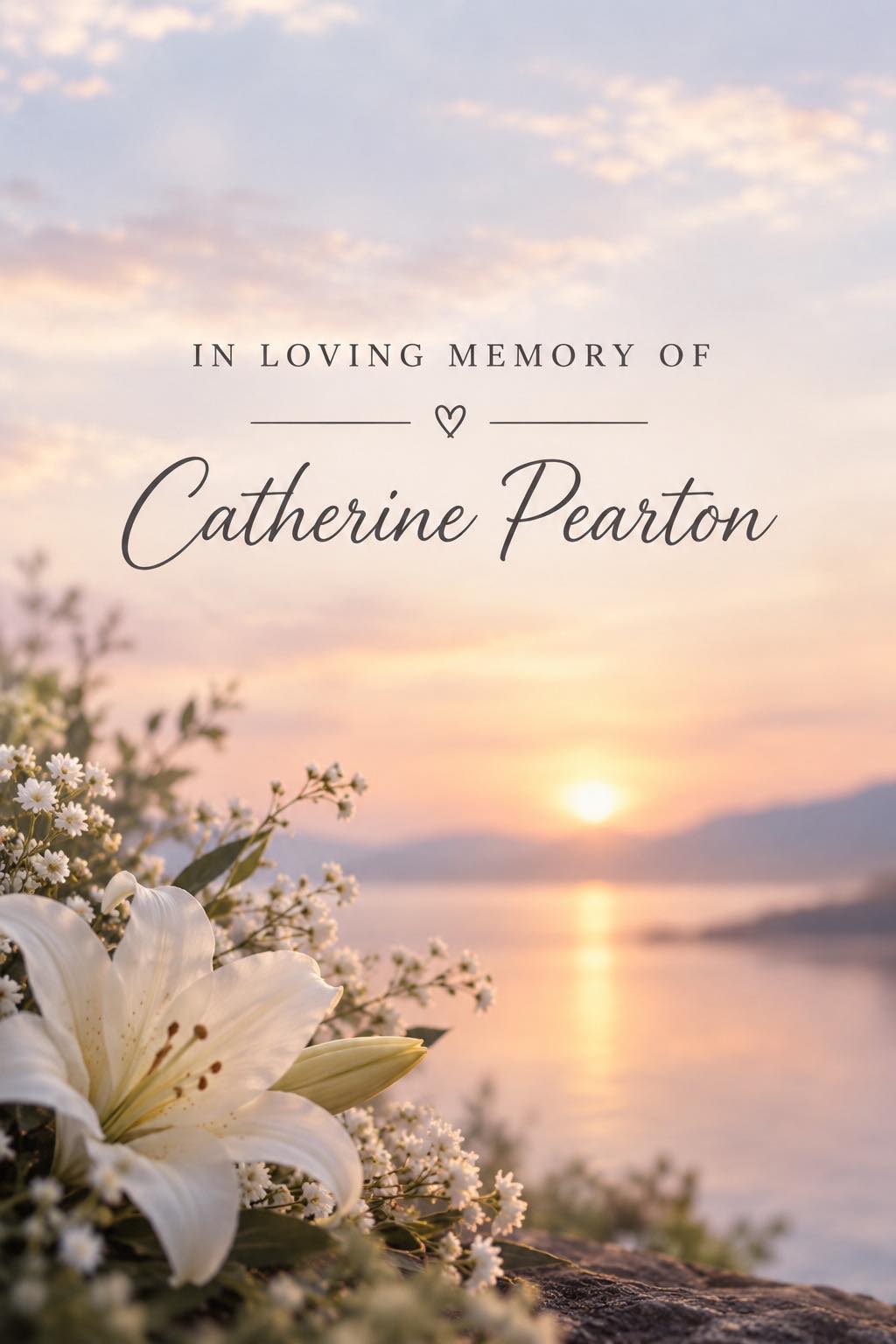 Memorial Candle - Catherine Pearton