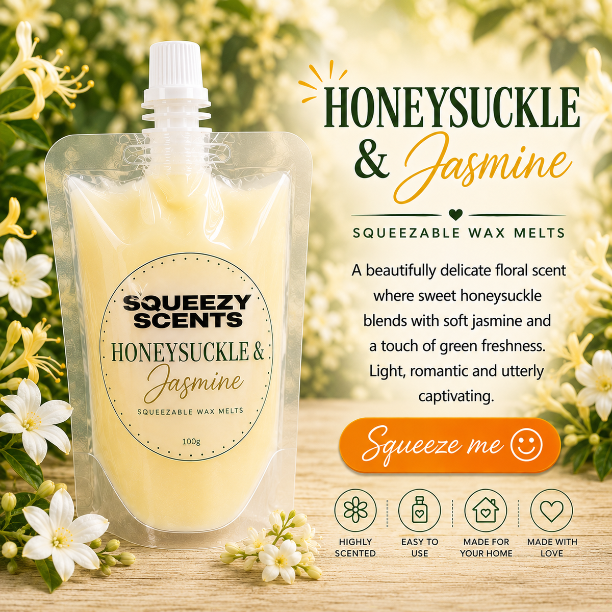 Honeysuckle & Jasmine Squeezy Scent
