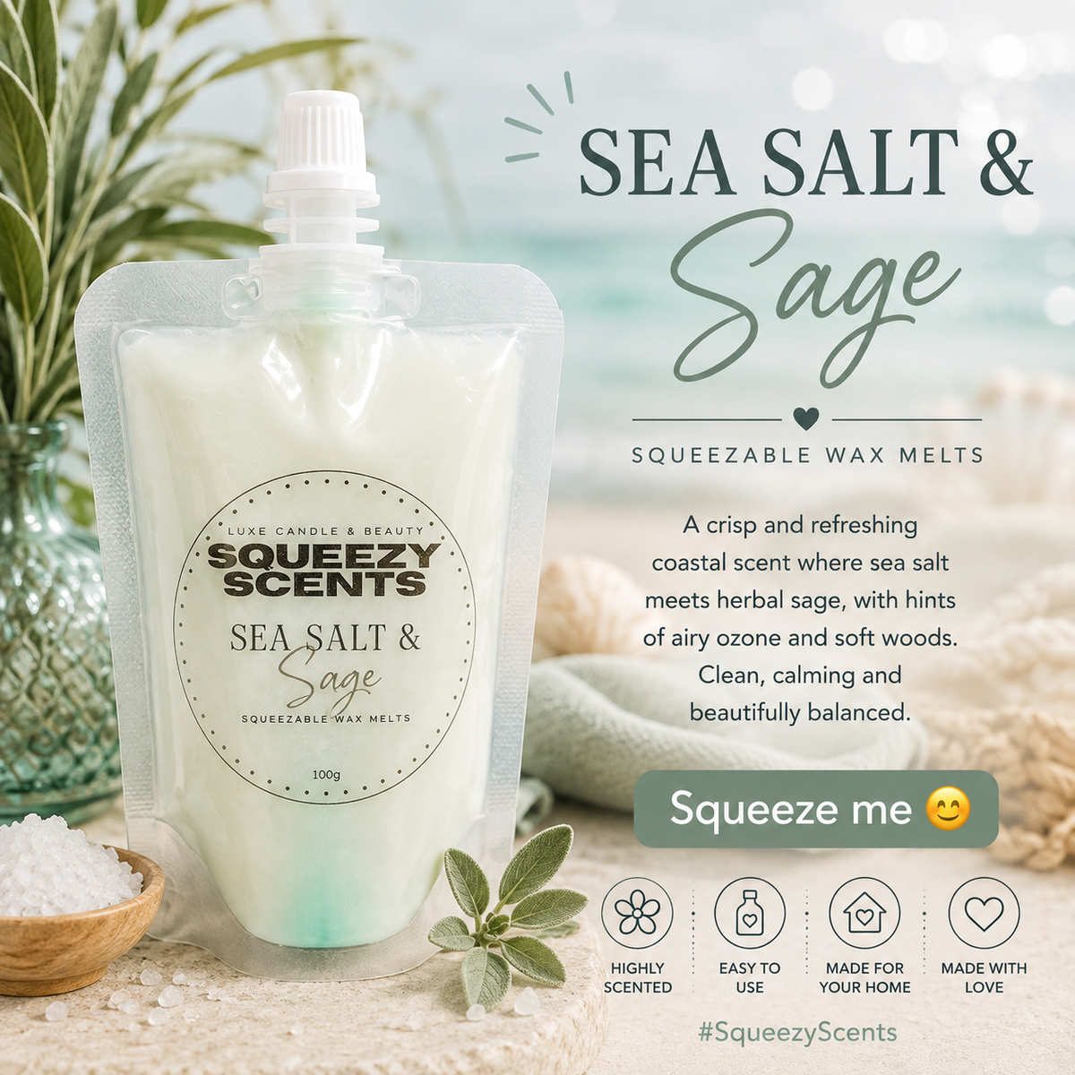 Sea Salt & Sage Squeezy Scent
