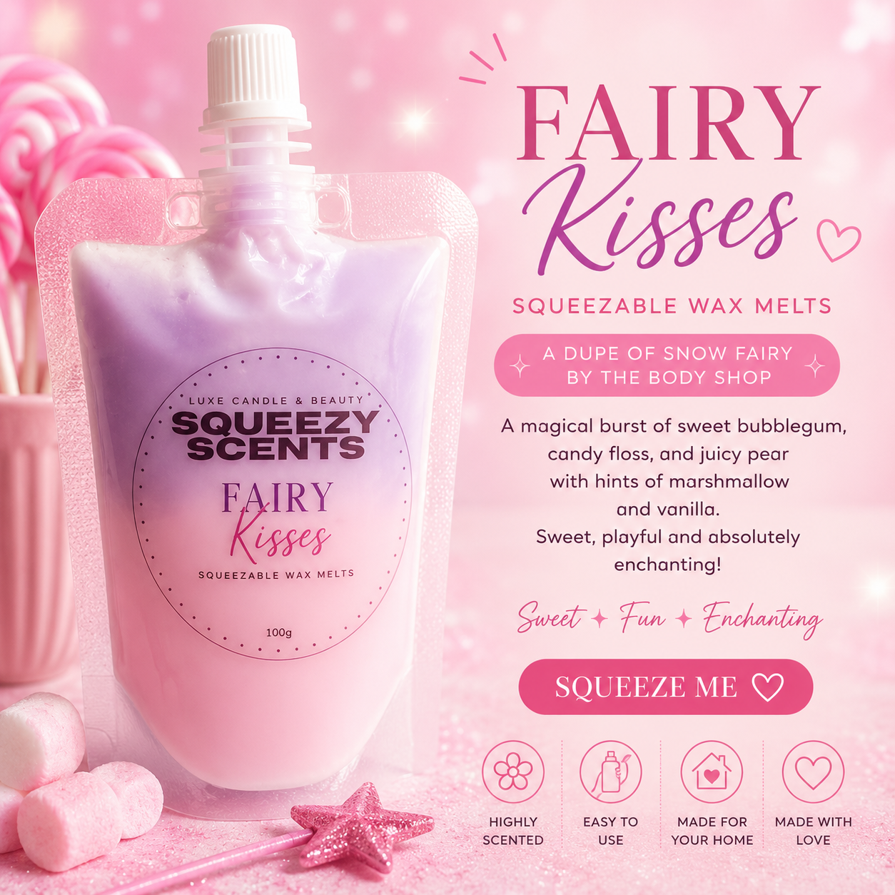 Squeezy Scent - Fairy Kisses (Snow Fairy)