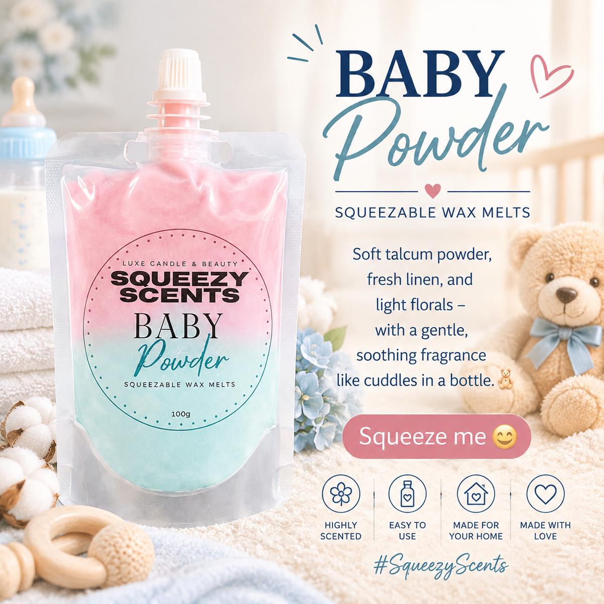 Baby Powder Squeezy Scent