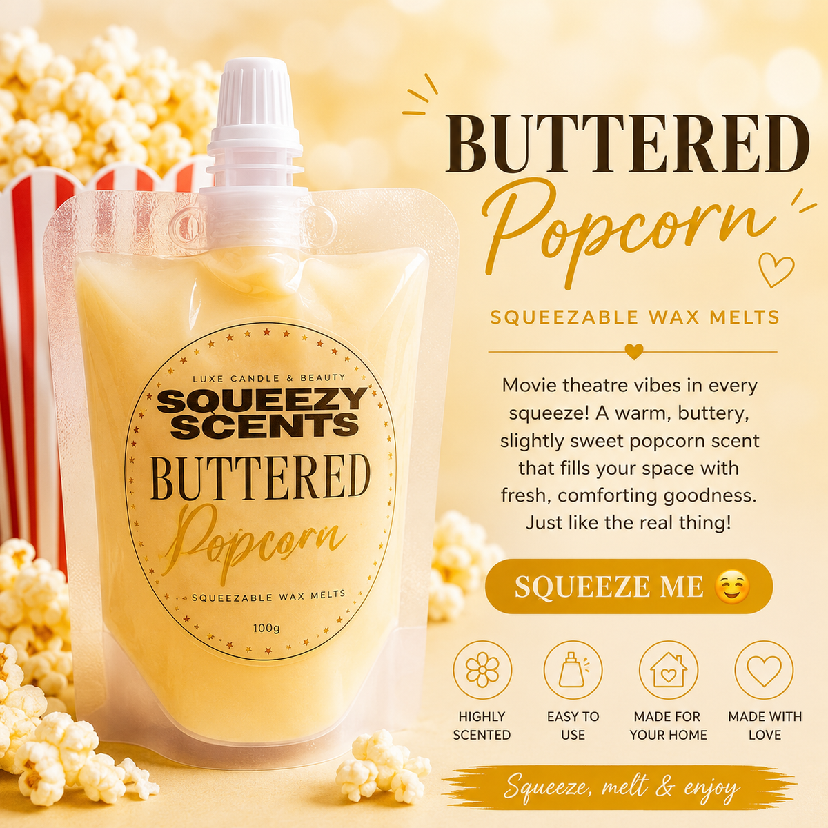 Buttered Popcorn Squeezy Scent