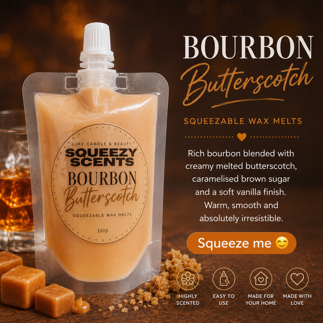 Squeezy Scent - Bourbon Butterscotch