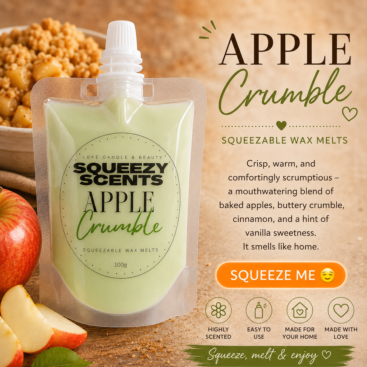 Squeezy Scent - Apple Crumble