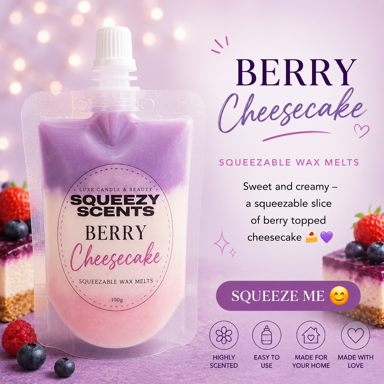 Squeezy Scent - Berry Cheesecake
