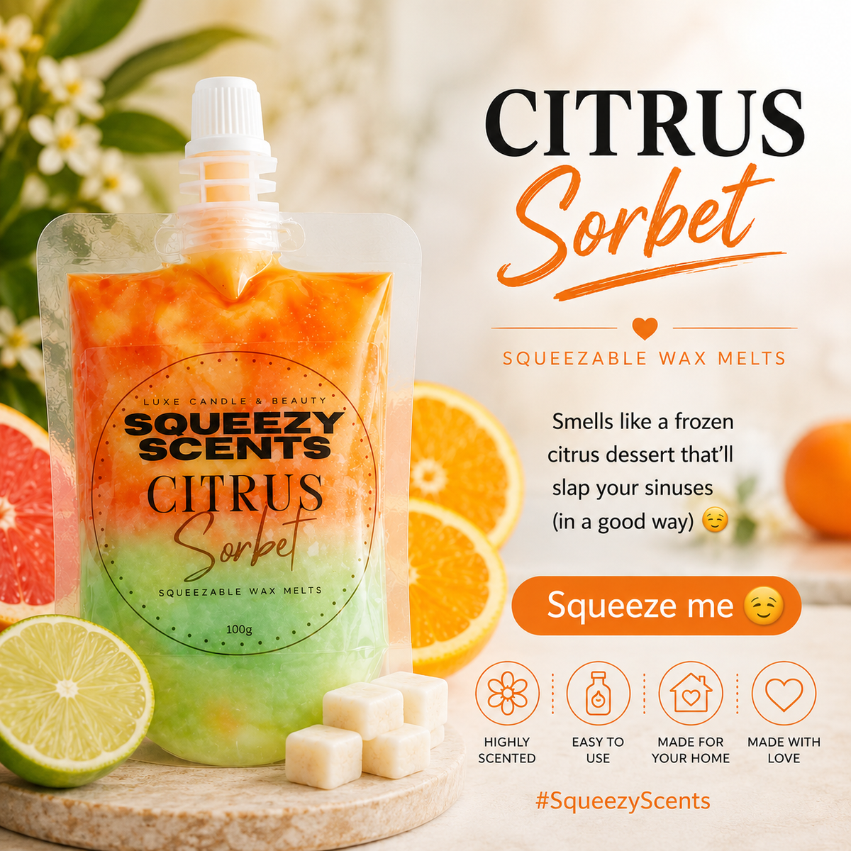 Citrus Sorbet Squeezy Scent