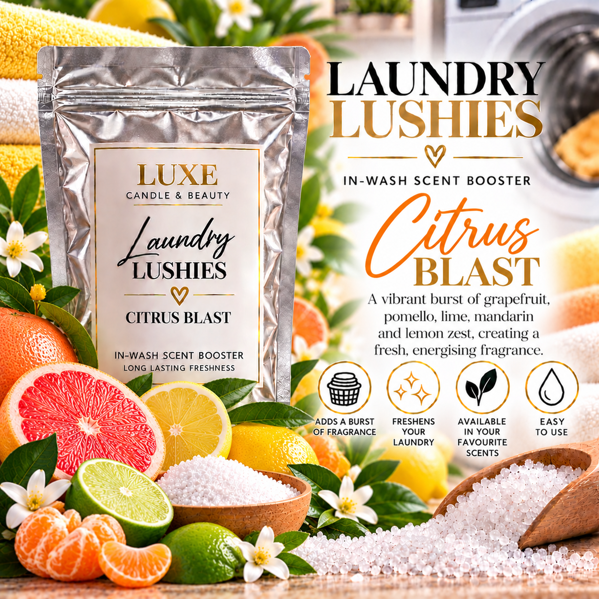 Citrus Blast Laundry Lushies in-wash scent booster