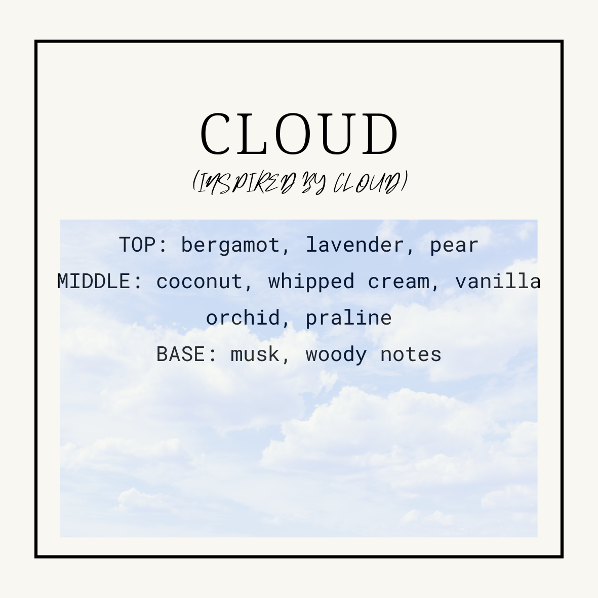 Cloud (Type) Squeezy Scent