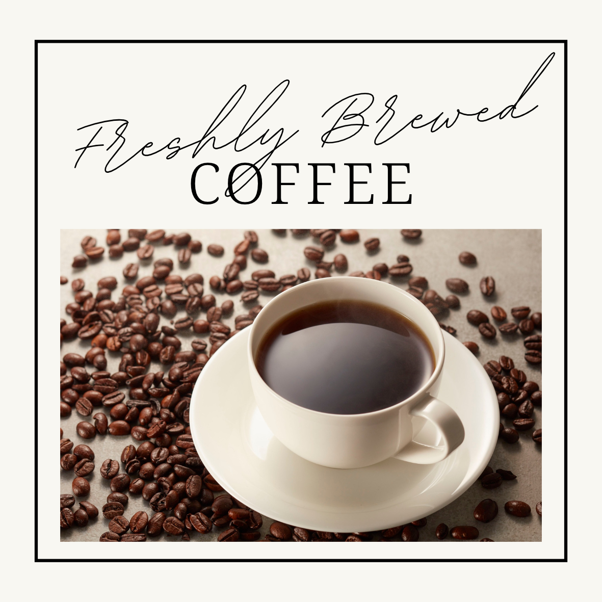 Freshly Brewed Coffee Wax Clamshells