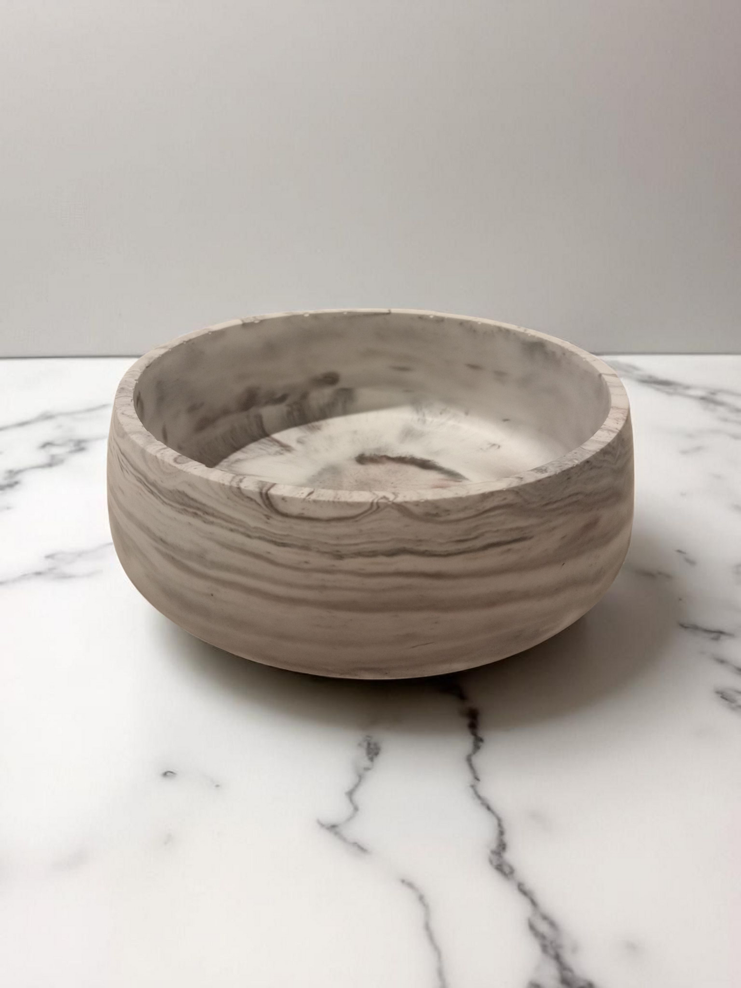 'Lune' Bowl - White/Brown/Black