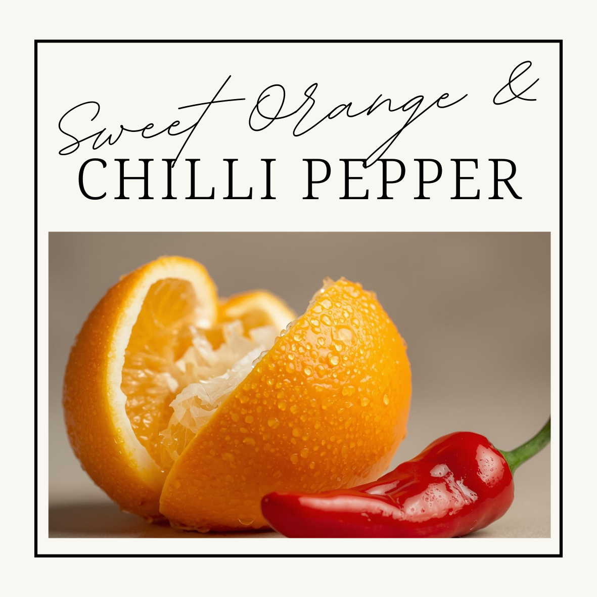 Sweet Orange & Chilli Pepper Wax Clamshells