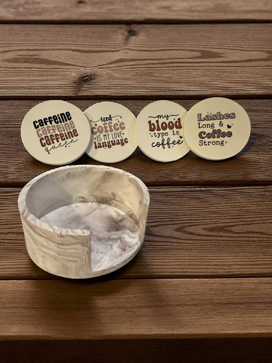 Coffee Coaster Set #1