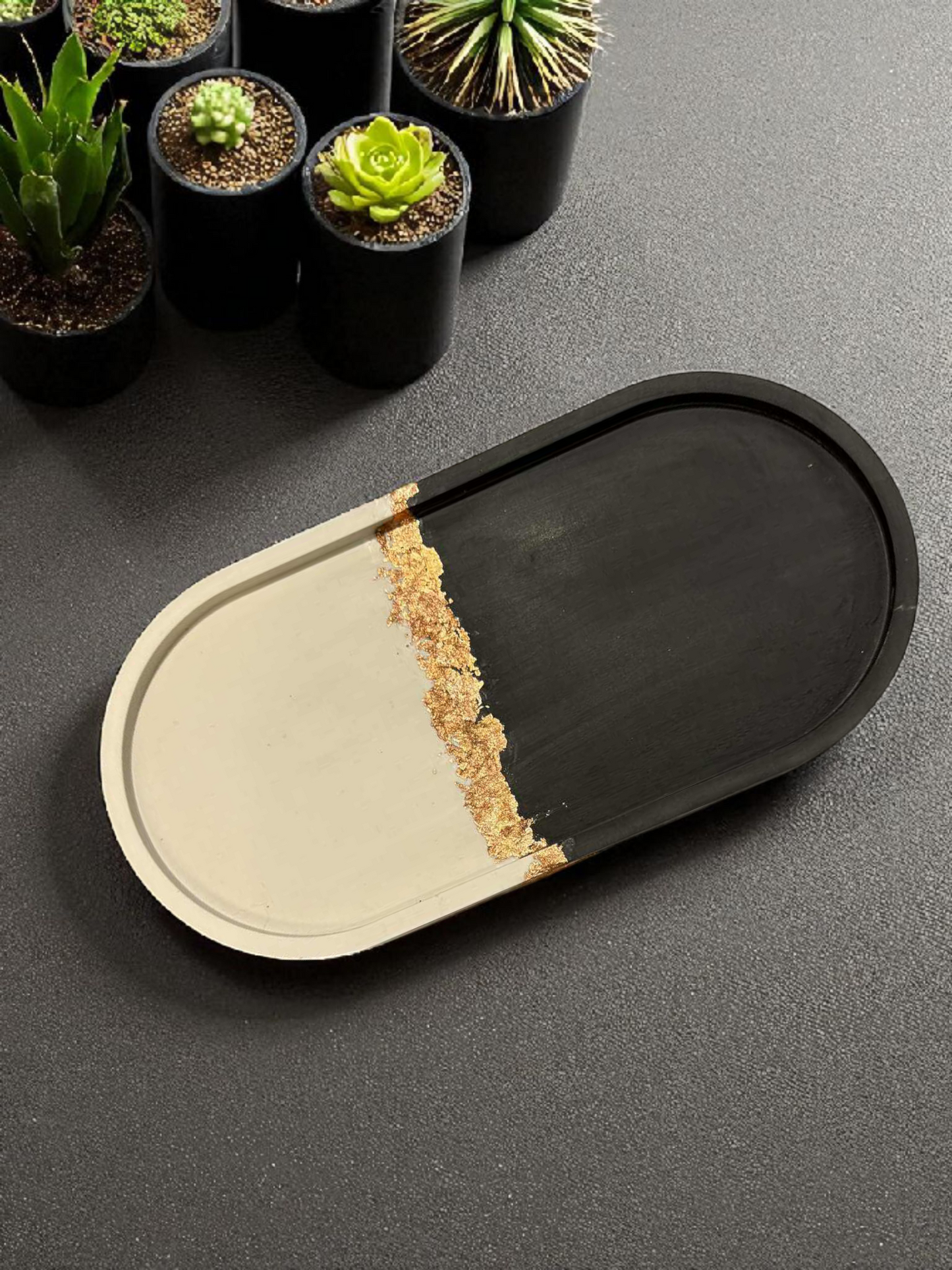 'Splash of Gold' Trinket Tray