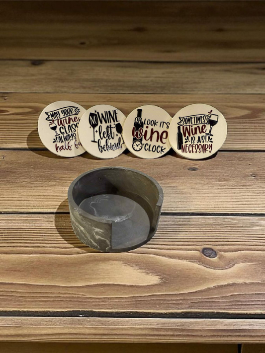 Wine Coaster Set #1